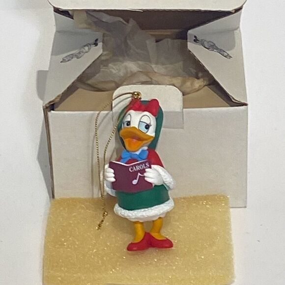 Disney Daisy Duck Christmas Caroling Holiday Collectible Hanging Ornament - Picture 1 of 8